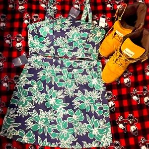 Forever 21  tropical 🏝 crop top and matching skirt.